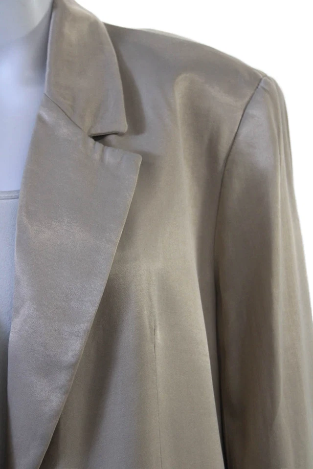 Chaqueta Blazer Zara Para Mujer Mangas Largas Forrada Un Botón Beige Talla L Foto 2 de 4