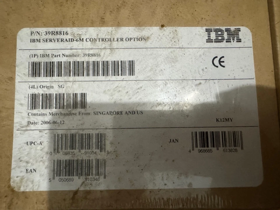 39R8816 - IBM ServeRAID 6M 2-Ports Ultra-320 SCSI PCI Express 256MB Cache Contro - Image 2 of 4