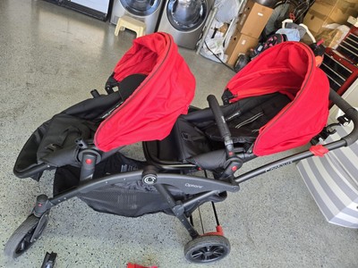 Contours Options Elite Tandem Double Stroller Black And Red Used A Few Times