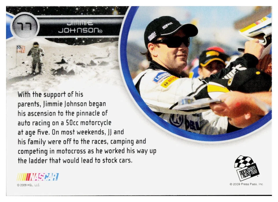 2009 Press Pass Eclipse #77 Jimmie Johnson - Image 2 of 2