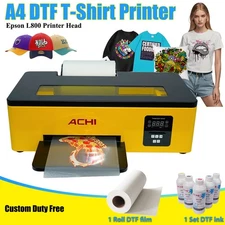 MINI A4 L800 DTF T-Shirt Printer Flatbed Inkjet Printer Direct to Film For Cloth
