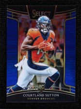 2018 Panini Select Concourse Blue Prizm 166/175 Courtland Sutton #76 7zf