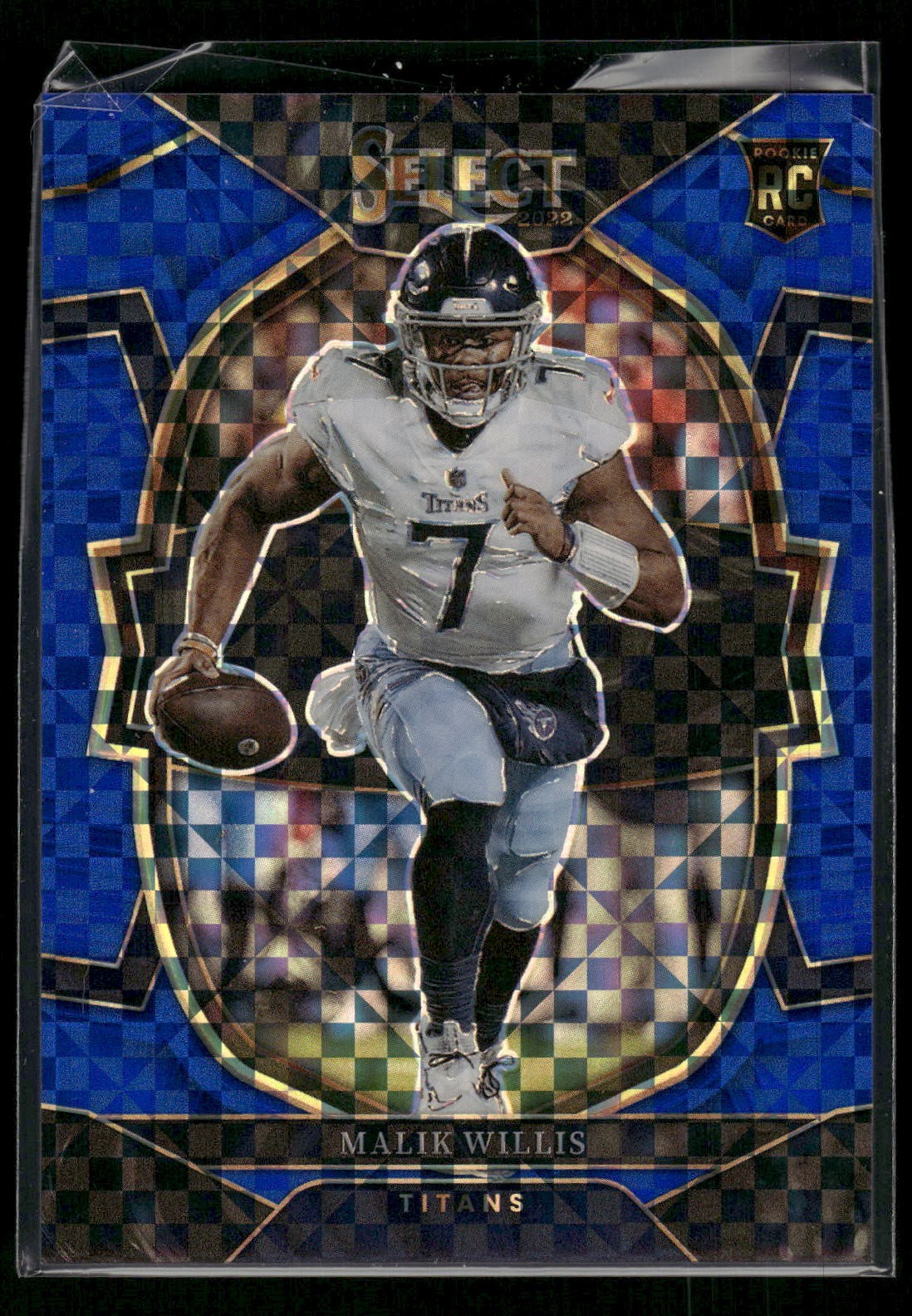 #38 Malik Willis 2022 Panini Select #/199 Rookie Blue Prizm