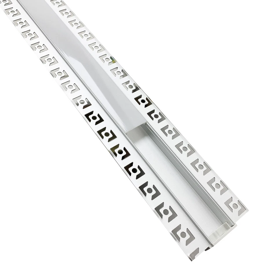 Profilo Alluminio a incasso larghezza 2cm per Striscia led BARRA-16-2M - Immagine 3 di 4