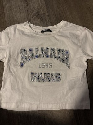 Authentic Balmain Logo T-Shirt Size 10 A