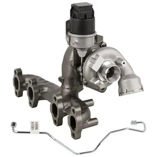 For VW Jetta 1.9L TDI BRM New Turbo Kit With Turbocharger Gaskets & Oil Line CSW