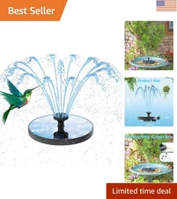 Effortless Solar Powered Water Fountain - 6 Nozzles for Custom Garden Ambiance