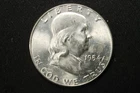 NobleSpirit VERY CHOICE-GEM BU 1954 Franklin SILVER 50c STRONG FULL BELL LINES