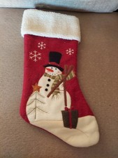 Snowman Christmas stocking   