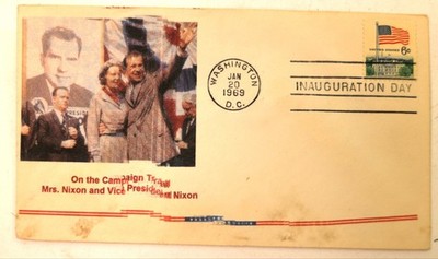SCARCE Richard Nixon First Day Cover Inauguration Envelope Jan 20,1969 MISPRINT