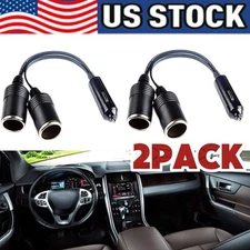 2X Dual Car Cigarette Lighter Splitter Charger Power Socket Adapter 12v Outlet