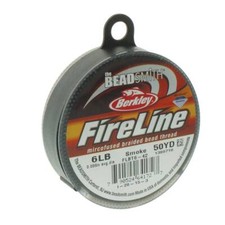 FireLine Braided Bead Thread Size D .006 50y Smoke Gray 41449 Beadsmith