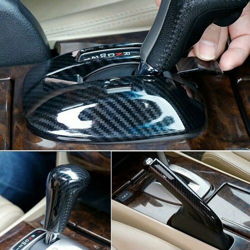 For Honda Accord 08-2013 Carbon Fiber ABS Handbrake Gear Shift Frame Cover Trim - Picture 3 of 10