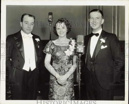 1936 Press Photo Prima donna Marion Talley, Joseph Koestner & Kenneth Carpenter