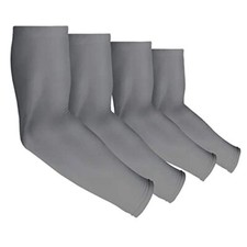 4 Pair UV Sun Protection Arm Sleeves for Men Women,Cooling UPF Grey-4 Pairs