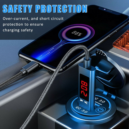 12V/24V Dual USB QC 3.0 Fast Car Charger Socket Power Outlet For Car Boat RV - 第 4/27 張圖片