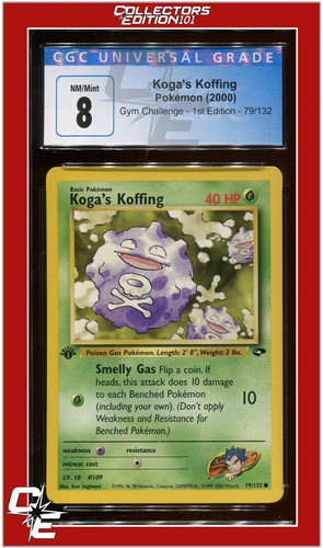 Koga's Koffing (1st Edition) graded CGC 8 for sale on eBay