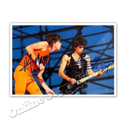 Mick Jagger and Keith Richards  +++  Rolling Stones - Autogrammfoto / autograph