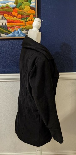 Alpine Swiss Mason Wool Blend Pea Coat Jacket Double Breasted Dress Coat Large L - Picture 4 of 8