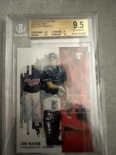 Joe Mauer 2002 Topps Pristine REFRACTORS #152 RC ROOKIE BGS 9.5 LOW POP