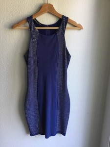 bebe royal blue dress
