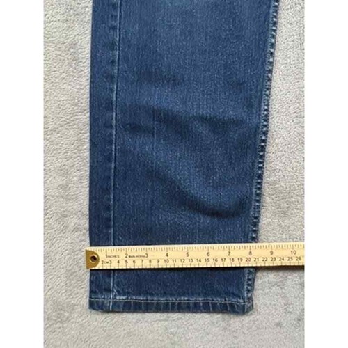 Levi's 505 Regular Fit Blue Jeans Denim Men Size Measured 36x32 - Picture 3 of 6