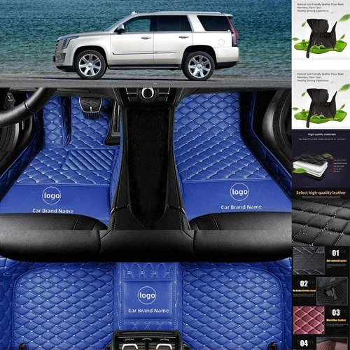 For Cadillac Escalade Car Floor Mats Luxury Custom Cargo Liners Mats Waterproof - Picture 4 of 33