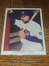 RANGERS ALEX RODRIGUEZ 2002 TOPPS 206 ONE HAND ON BAT VARIATION #221