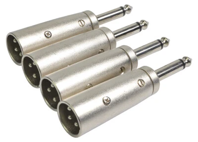 COBRA CABLES XLR Male to Mono Jack Pack of 4