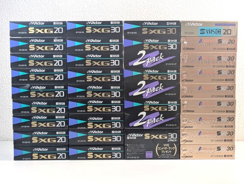 【Lot SCELLÉ de 36】Victor (JVC ) S-VHS-C 20 30min Caméscope Cassette Vidéo - Photo 3 sur 17