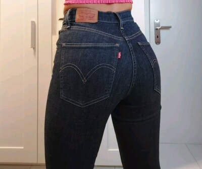 Levis Mile High Super Skinny Damen Jeans Hose W24 L32 24/32 XXS 32 blau %SALE%