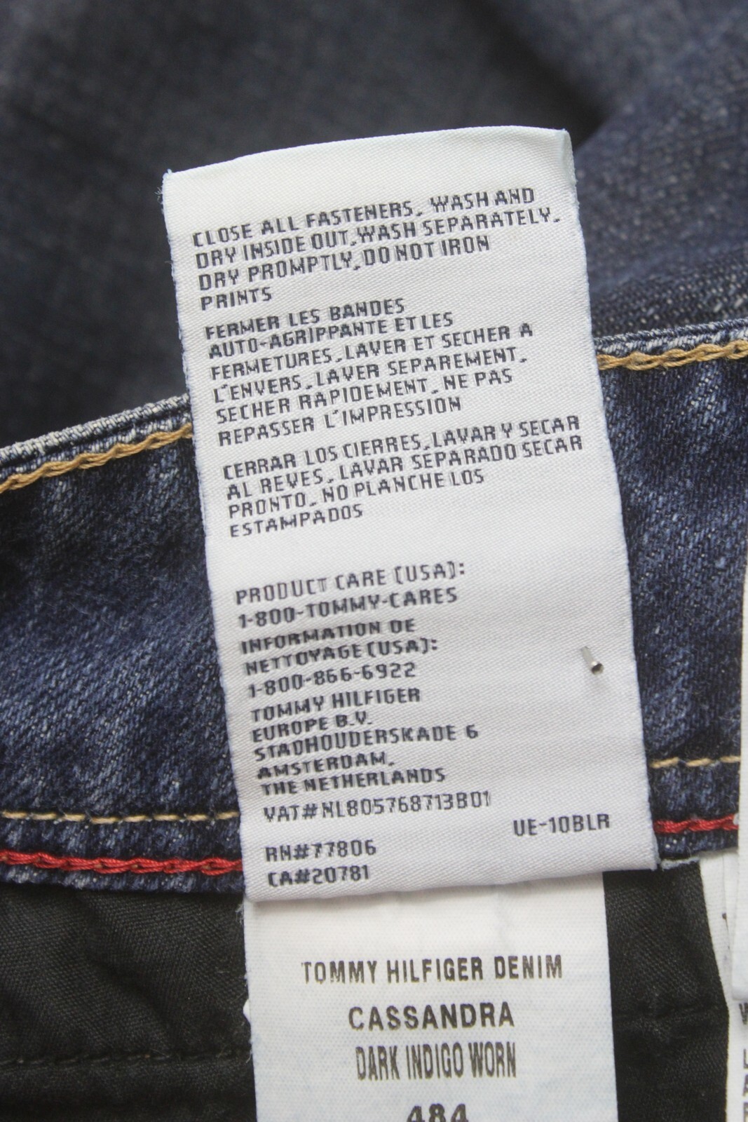 TOMMY HILFIGER Denim Cassandra Comfort Low Waist Straight Jeans Men's W31/L34 thumbnail 10