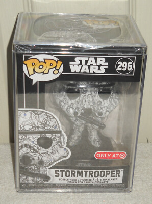 Funko Pop! Star Wars Futura Stormtrooper #296 – Edición Exclusiva Target Con Protector De Pila Dura