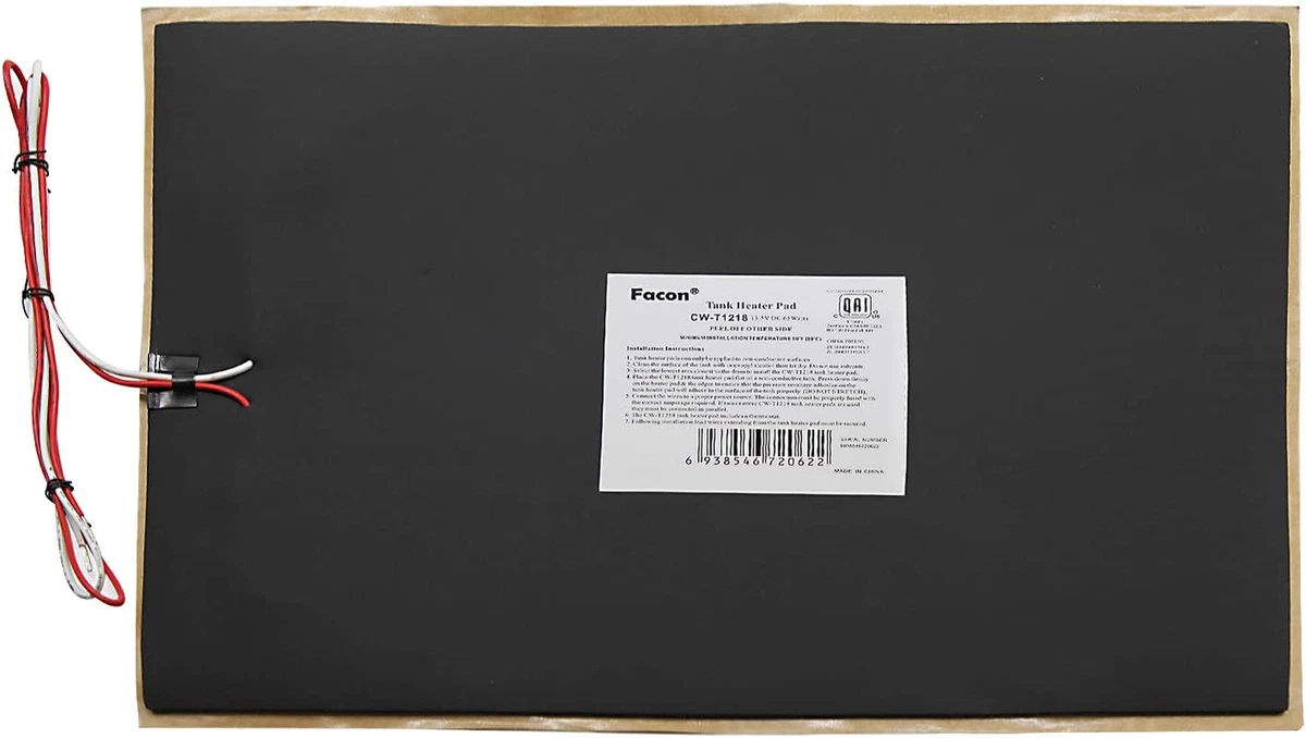 12u0026#034;X18u0026#034; RV Holding Tank Heater Pad 12V Easy Install Automatic  Thermostat Control | eBay