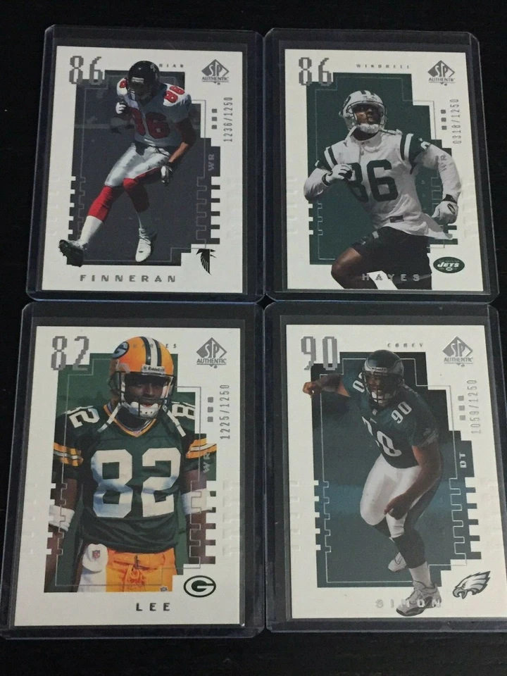 2000 SP AUTHENTIC football card singles ~PICK FROM LIST~ stars rookie inserts !! - Image 2 of 3