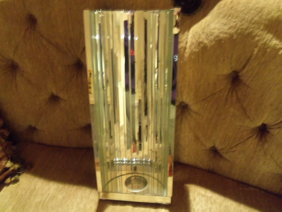 Arandela de parede espelho facetado Howard Elliott suporte de vela nº: 99106 vidro facetado - Imagem 2 de 4