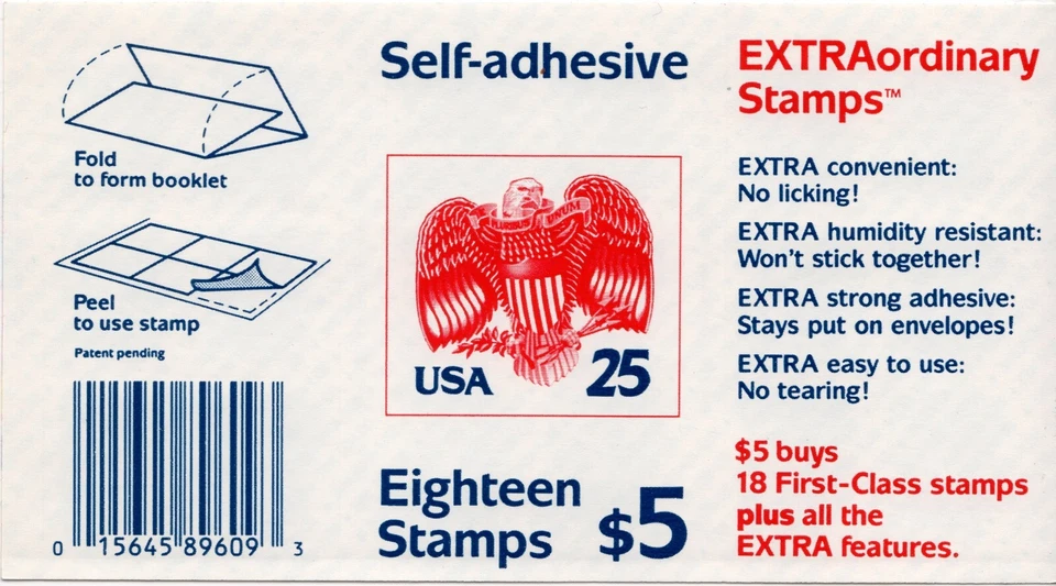 Scott #2431a 25¢ Eagle & Shield Booklet of 18 Stamps - MNH - Image 2 of 2