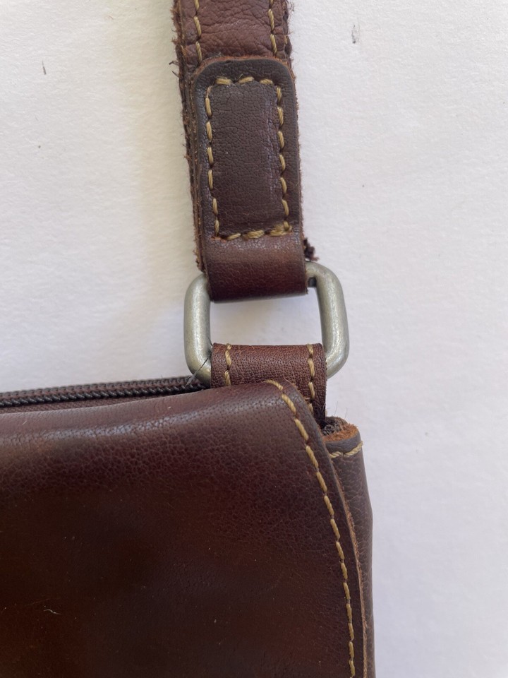 Jack Voyager Purse Mini Crossbody Brown Buffalo Leather Small