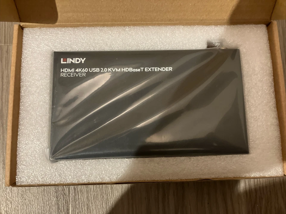 Lindy 150m Cat.6 HDMI 4K60, IR, RS-232 & Audio HDBaseT KVM Extender, Receiver - Image 3 of 4