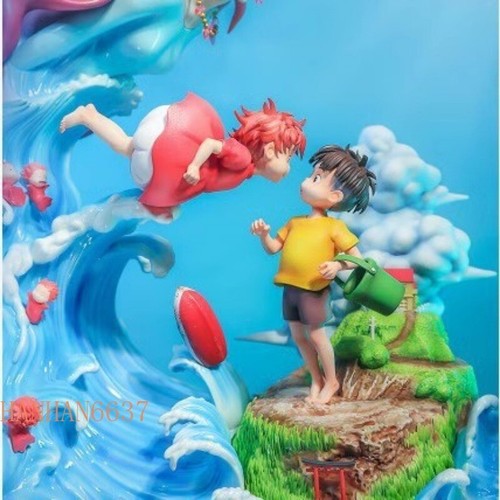 New Ponyo Sōsuke Ponyo on The Cliff Figure Statue Model Recast Gift 34cm PVC - Picture 4 of 7