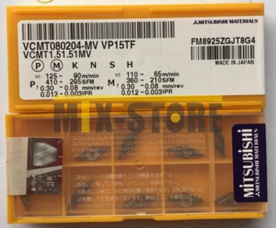 10pcs/box New Mitsubishi CNC Blade VCMT080204-MV VP15TF