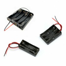 2 3 4 x AAA Battery Holder Plastic Batteries Box Battery Storage Case With Wire