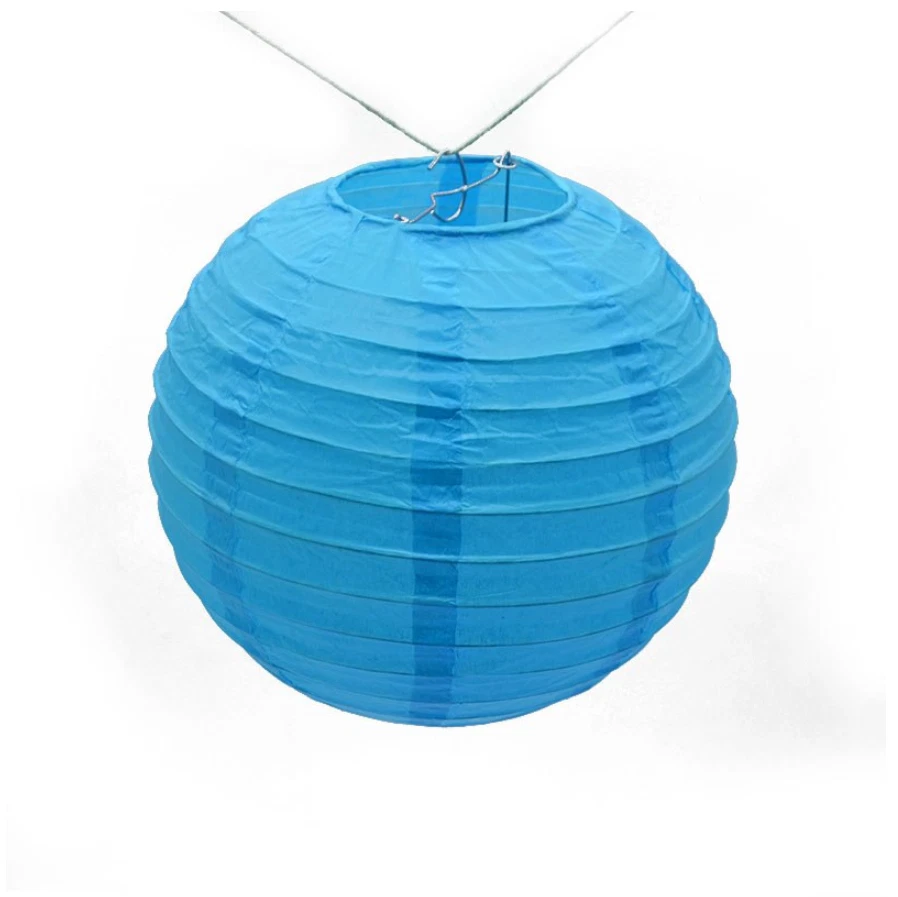 9x 30cm Linternas Papel Blanco Azul Compromiso Boda Cumpleaños Fiesta Lugar Decoración Foto 2 de 4