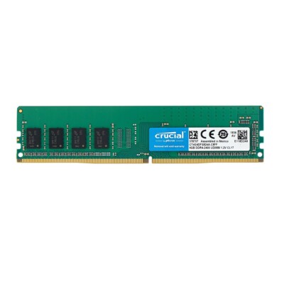Crucial 8GB 2X 4GB DDR4 2400MHz PC4-19200 Desktop UDIMM Memory Ram