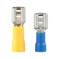 100 pcs – Insulated Female Spade Quick Disconnect Terminals – Crimp Connectors