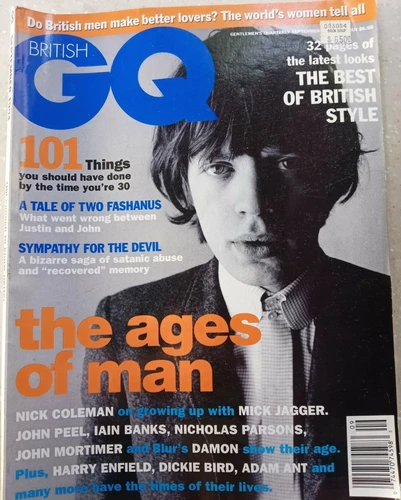 Vtg British GQ UK 9/1994 Satanic Abuse Mick Jagger Jason Statham 
