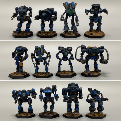 12 X BATTLETECH COMPANY MINIATURES MECHWARRIOR MECHS FASA IRON WIND RAL PARTHA
