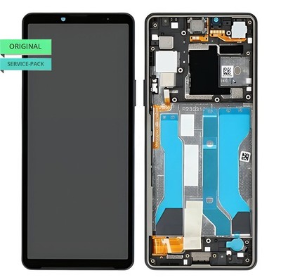 Original Sony Xperia 10 V OLED Display Touchscreen Bildschirm & Rahmen Schwarz