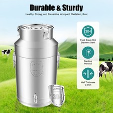 30L Stainless Steel Milk Can Wine Pail Boiler...