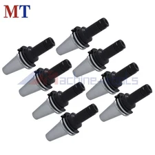 8 Pack Chucks Tool Holder Set W. 4" Long Gage Length CAT40-ER16 Collet Chucks